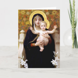 Madonna en Child Feestdagen Kaart