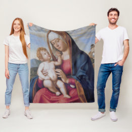 Madonna en Child Fleece Deken