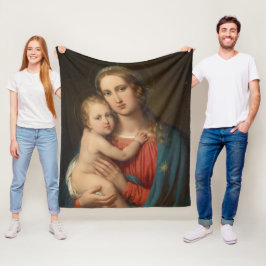 Madonna en Child Fleece Deken