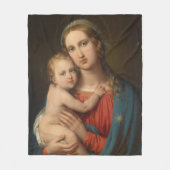 Madonna en Child Fleece Deken (Voorkant)