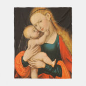 Madonna en Child Fleece Deken (Voorkant)