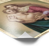 Madonna en Child Foto Afdruk (Hoek)