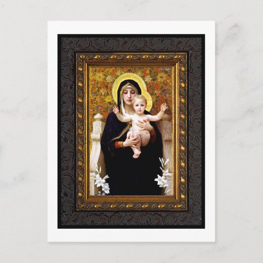 Madonna en Child Holiday Briefkaart (Voorkant)