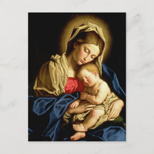 Madonna en Child Jesus - Sassoferrato Briefkaart