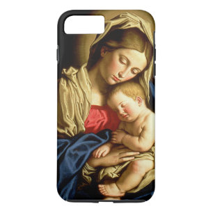 Madonna en Child Jesus - Sassoferrato iPhone 8 Plus / 7 Plus Hoesje