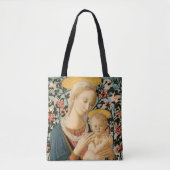 Madonna en Child Jesus Virgin Mary Monogrammed Draagtas (Voorkant)