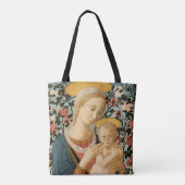 Madonna en Child Jesus Virgin Mary Monogrammed Draagtas (Achterkant)