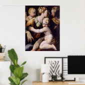 Madonna en Child, John de Baptist... Afdrukken Poster (Thuiskantoor)