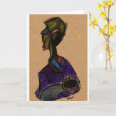 Madonna en Child Kaart (Gele Bloem)