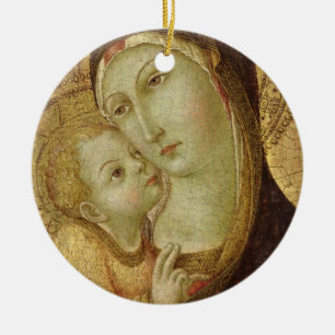 Madonna en Child Keramisch Ornament