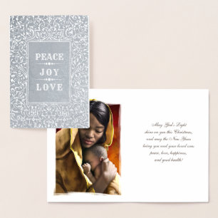 Madonna en Child Luxury Real Folie kerstKaarten Folie Kaarten