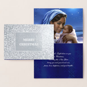 Madonna en Child Luxury Real Folie kerstKaarten Kaarten