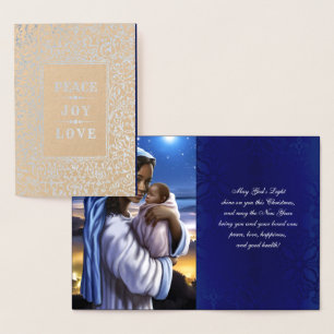 Madonna en Child Luxury Real Folie kerstKaarten Kaarten