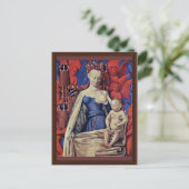 Madonna en Child [Maagd met kind en engelen] ( Briefkaart (Staand voorkant)