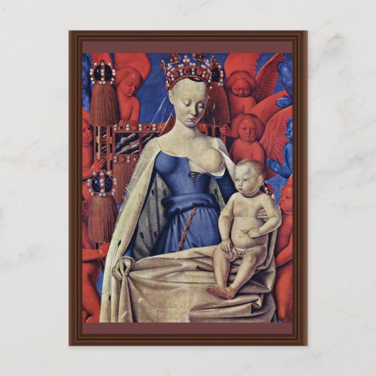 Madonna en Child [Maagd met kind en engelen] ( Briefkaart (Voorkant)