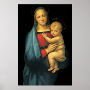 Madonna en Child, Madonna del Granduca van Raphael Poster