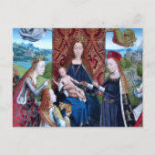 Madonna en Child met 3 heiligen (detail; M 070) Briefkaart (Voorkant)