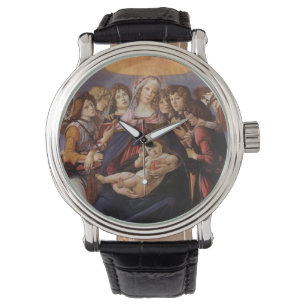 Madonna en Child met Angels van Sandro Botticelli Horloge