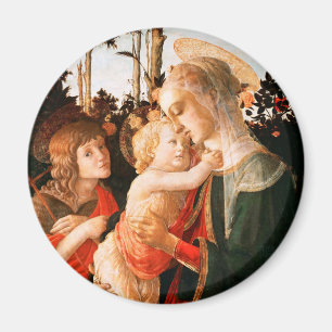 Madonna en Child met St. John de Baptist Magneet