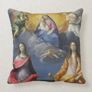 Madonna en Child met St. Lucy en Mary Magdalene Kussen