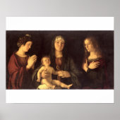 Madonna en Child met St. Mary Magdalene en St. Poster (Voorkant)