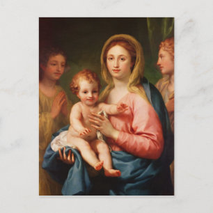 Madonna en Child met Two Angels, 1770-73 Briefkaart
