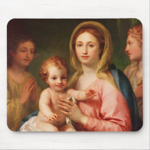 Madonna en Child met Two Angels, 1770-73 Muismat