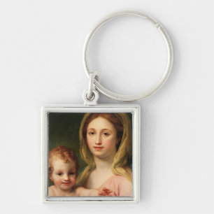 Madonna en Child met Two Angels, 1770-73 Sleutelhanger