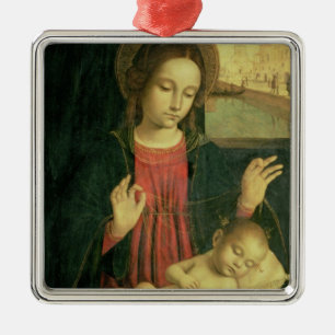 Madonna en Child Metalen Ornament