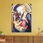 Madonna en Child (paneel) 2 Canvas Afdruk (Insitu (Woonkamer))