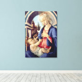 Madonna en Child (paneel) 2 Canvas Afdruk (Insitu (Houten vloer))