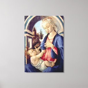 Madonna en Child (paneel) 2 Canvas Afdruk