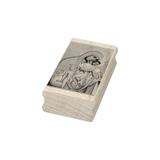 Madonna en Child Rubberstempel (Stempel)