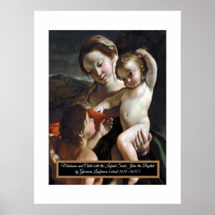 Madonna en Child Saint John Poster