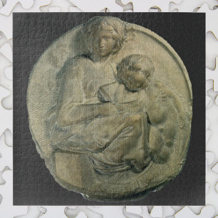 Madonna en Child, Tondo Pitti van Michelangelo Legpuzzel