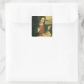 Madonna en Child Vierkante Sticker (Tas)