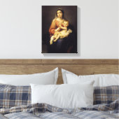 Madonna en Child - Virgin Mary - Murillo Canvas Afdruk (Insitu (Slaapkamer))