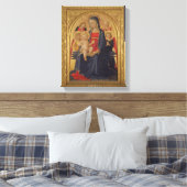 Madonna en Child with Angels, c.1467 (olie op deel Canvas Afdruk (Insitu (Slaapkamer))