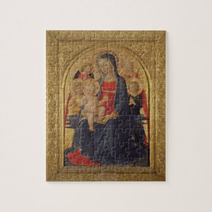 Madonna en Child with Angels, c.1467 (olie op deel Legpuzzel