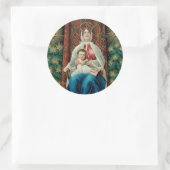Madonna en Christus Child Ronde Sticker (Tas)