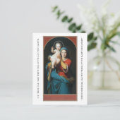 MADONNA EN CHRISTUS KIND BRIEFKAART (Staand voorkant)