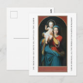 MADONNA EN CHRISTUS KIND BRIEFKAART (Voorkant / Achterkant)
