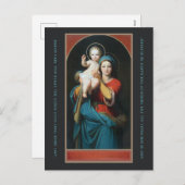  MADONNA EN CHRISTUS KIND FEESTDAGENKAART (Voorkant / Achterkant)