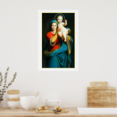  MADONNA EN CHRISTUS KIND POSTER (Keuken)