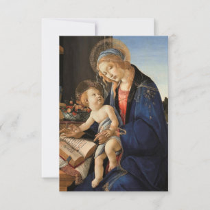 Madonna en Kaart met kerstmis