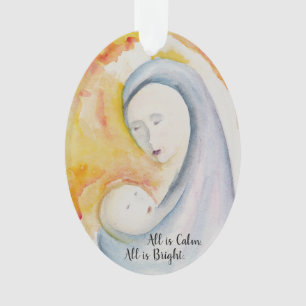 Madonna en kerstversiering voor kinderen ornament