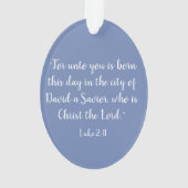 Madonna en kerstversiering voor kinderen ornament (achterkant)