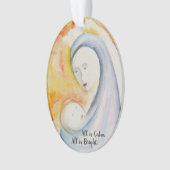 Madonna en kerstversiering voor kinderen ornament (voorkant)