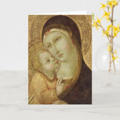 Madonna en Kind 2 Kaart (Gele Bloem)