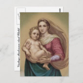  Madonna en kind Briefkaart (Voorkant / Achterkant)